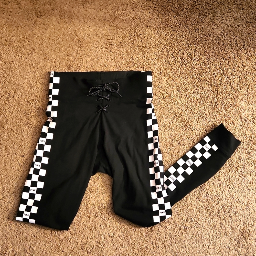 PINK Checker Yoga Pants